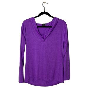 Z by Zella V-neck Hoodie Workout Shirt Size Medium